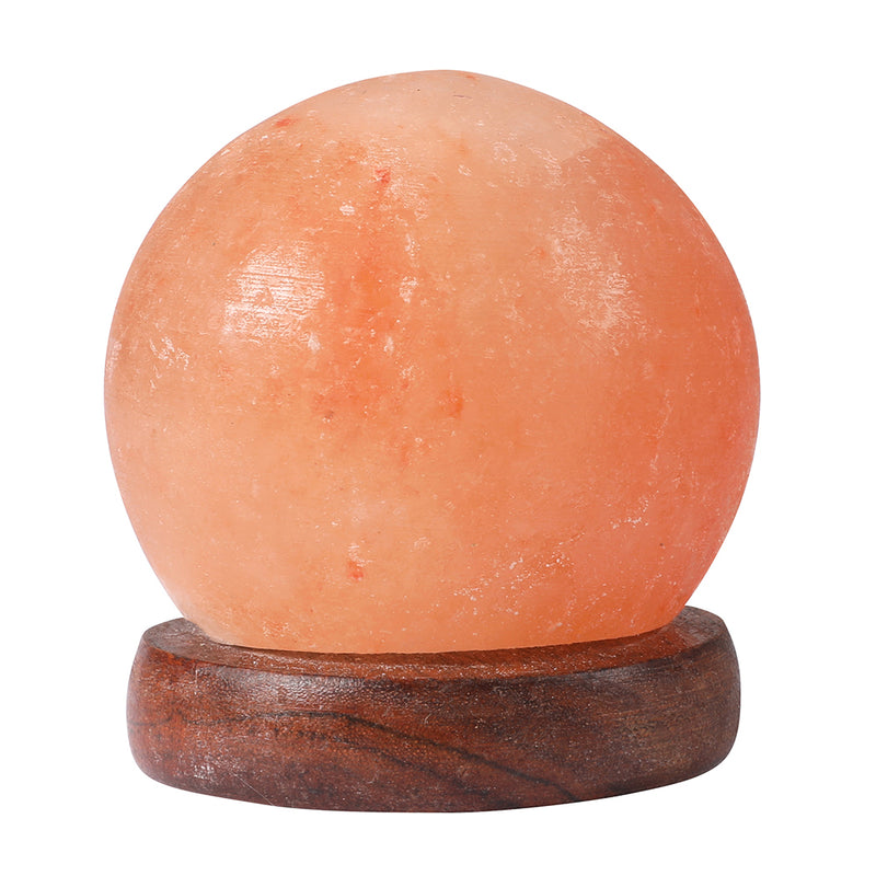 Himalayan Salt Lamp Globe USB Natural Crystal Rock Cord Night Light Lamps Globes