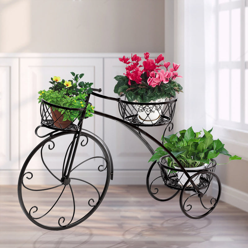 Levede Plant Stand Outdoor Indoor Metal Flower Pots Rack Corner Planter Shelf