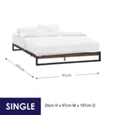 Florence Metal bed base - Single