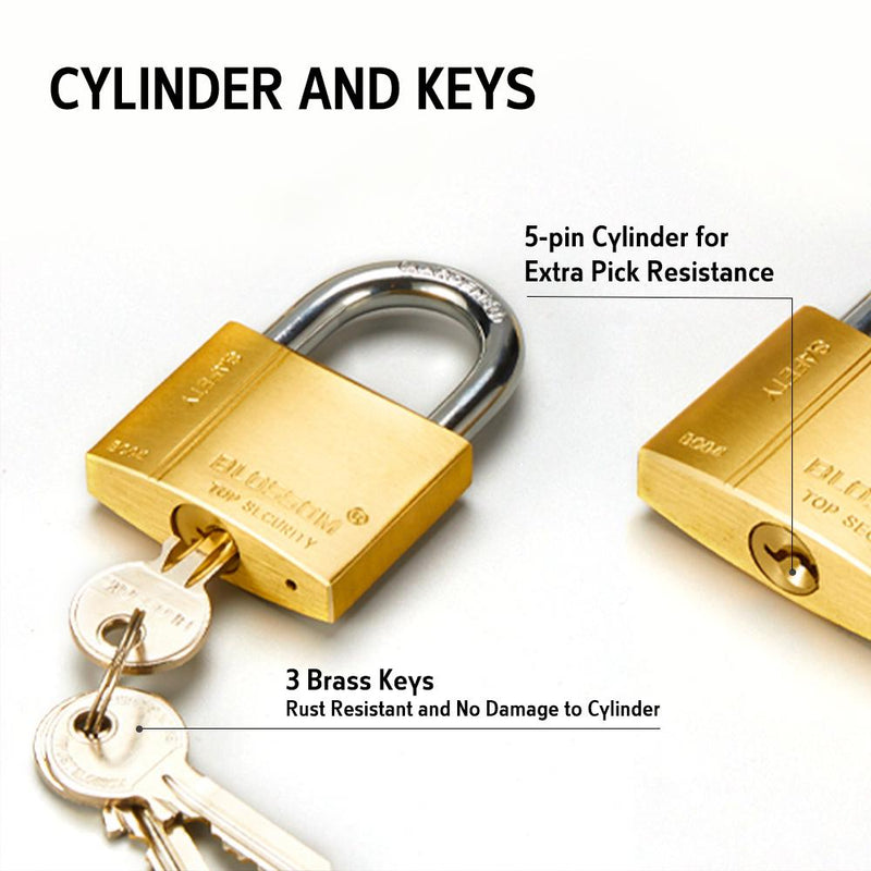 BLOSSOM PADLOCK BRASS HEAVY DUTY 40MM KEY ALIKE 2PCS