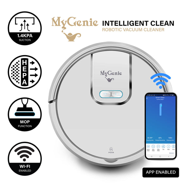 My Genie Gmax Wi-Fi Robotic Vacuum Cleaner - White