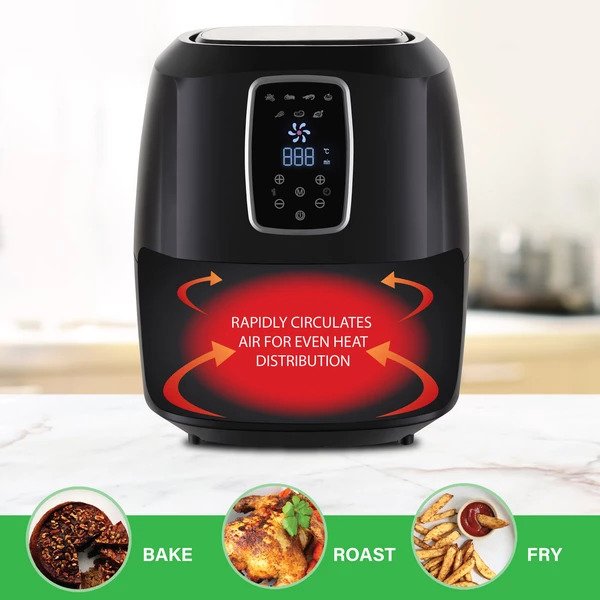 Kitchen Couture 7L Digital Air Fryer (Black)