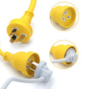 A-LINE EXTENSION LEAD YELLOW HEAVY DUTY 10A/240V 15M SAA