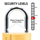BLOSSOM PADLOCK BRASS HEAVY DUTY 30MM KEY ALIKE 4PCS