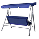 Milano Outdoor Steel Swing Chair - Dark Blue (1 Box)