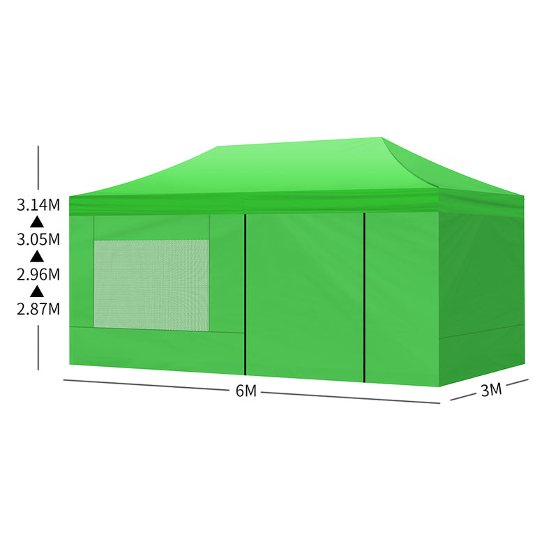 Mountview Gazebo Tent 3x6 Marquee Gazebos Mesh Side Wall Outdoor Camping Canopy