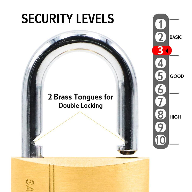 BLOSSOM PADLOCK BRASS HEAVY DUTY 30MM