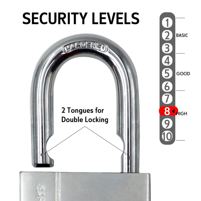 BLOSSOM PADLOCK STEEL CP RECTANGLE HEAVY DUTY 60MM