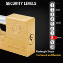 BLOSSOM PADLOCK BLOCK BRASS 60MM