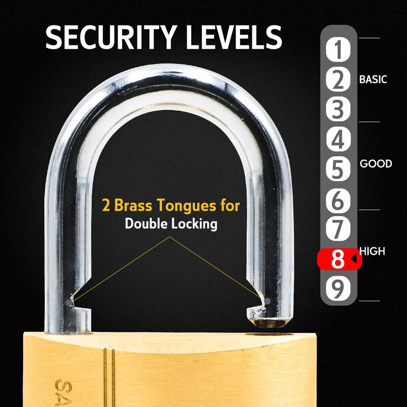 BLOSSOM PADLOCK BRASS HEAVY DUTY 60MM