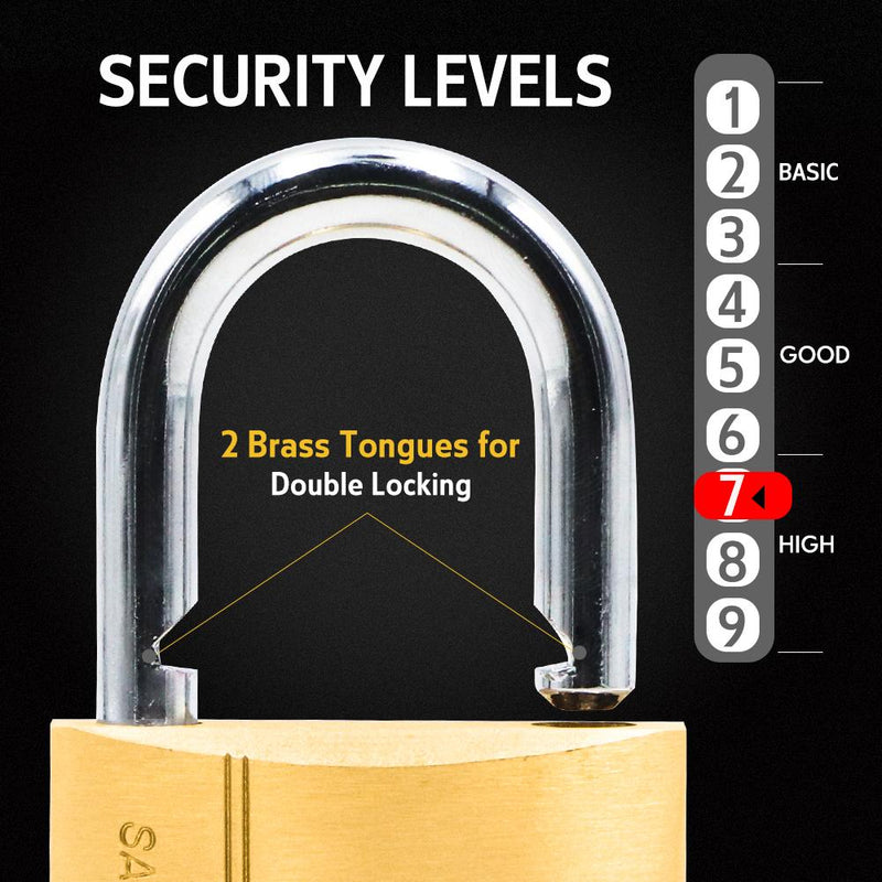 BLOSSOM PADLOCK BRASS HEAVY DUTY 50MM