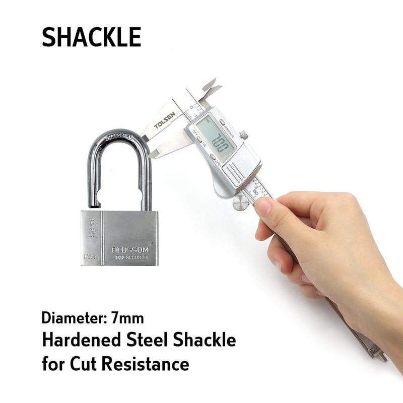 BLOSSOM PADLOCK STEEL CP RECTANGLE HEAVY DUTY 40MM