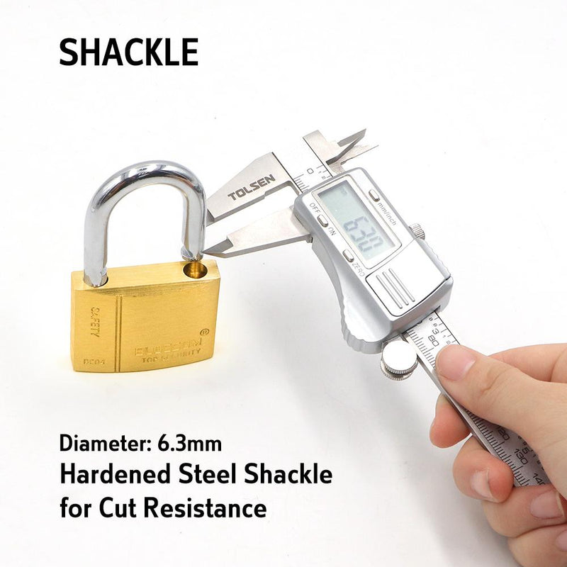 BLOSSOM PADLOCK BRASS HEAVY DUTY 40MM KEY ALIKE 2PCS