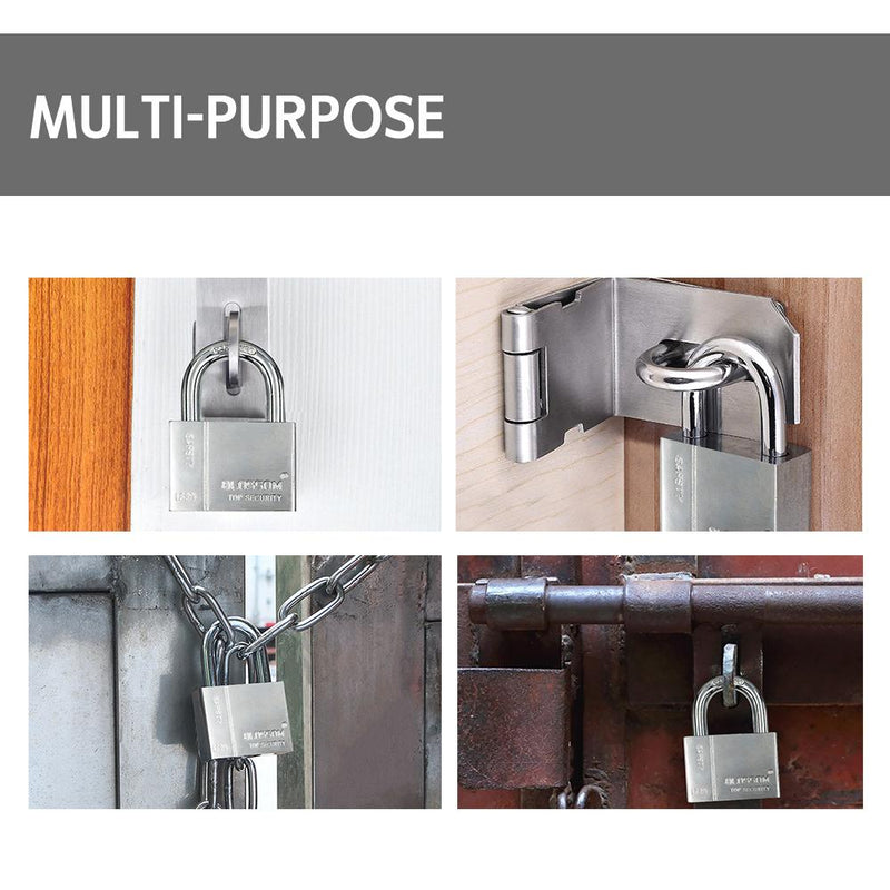 BLOSSOM PADLOCK STEEL CP RECTANGLE HEAVY DUTY 60MM