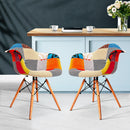 Artiss Set of 2 Fabric Dining Chairs