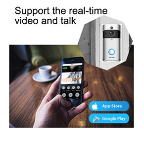 EKEN V5 Smart WiFi Video Doorbell Camera with Adapter