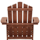 Gardeon Outdoor Sun Lounge Beach Chairs Table Setting Wooden Adirondack Patio Brown Chair