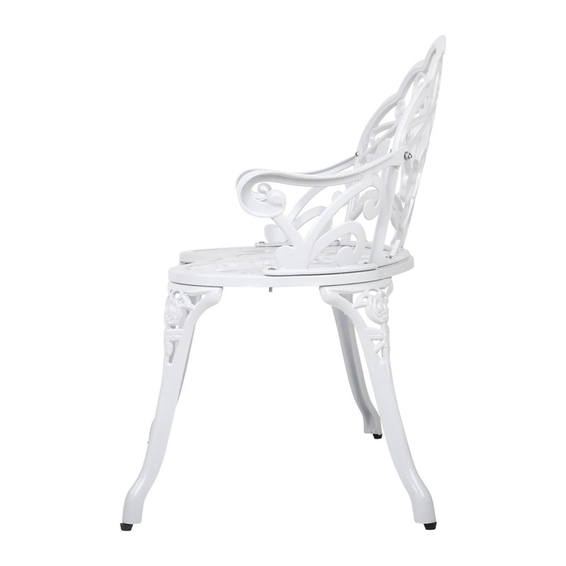 Gardeon Victorian Garden Bench – White