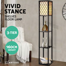 Artiss Floor Lamp Storage Shelf LED Lamps Vintage Standing Reading Light Bedroom