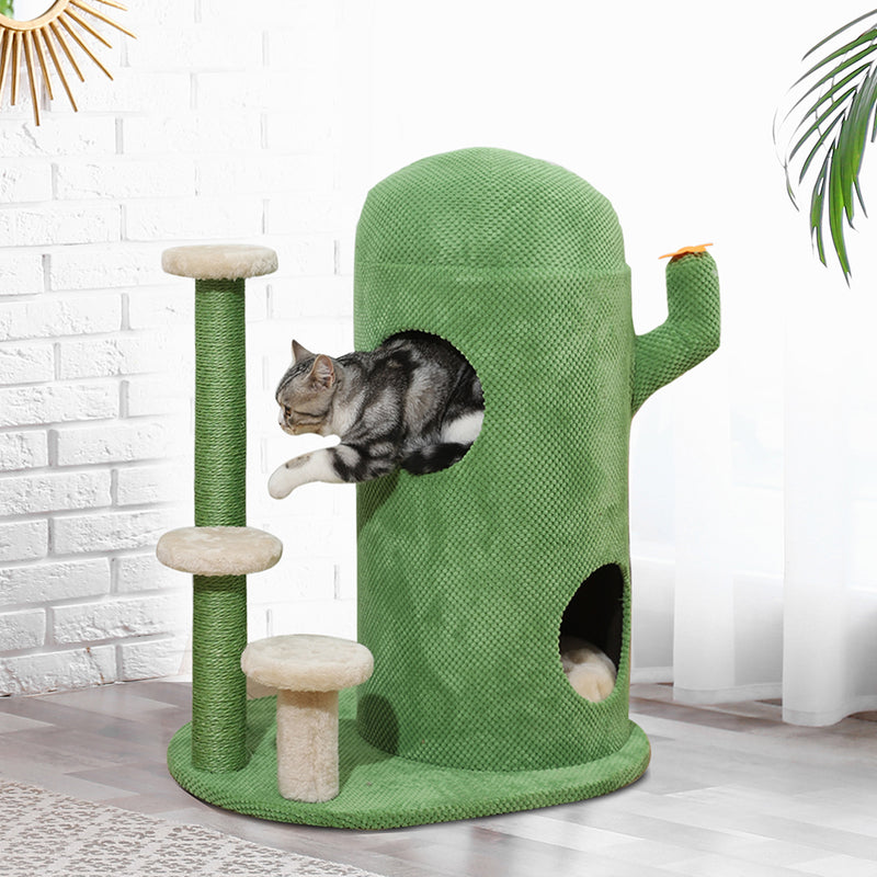 Cat Tree Tower Condo House Post Scratching Furniture Play Pet Activity Kitty Bed