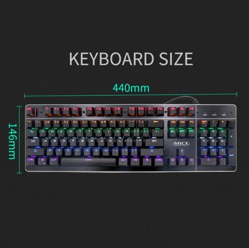 IMICE MKX80 USB Wired Conflict-Free Backlight Gaming Mechanical Keyboard