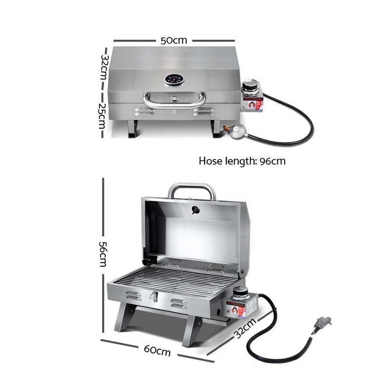 Grillz Portable Gas BBQ Grill Heater