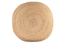 Ava Round Jute Pouf NATURAL 26x7