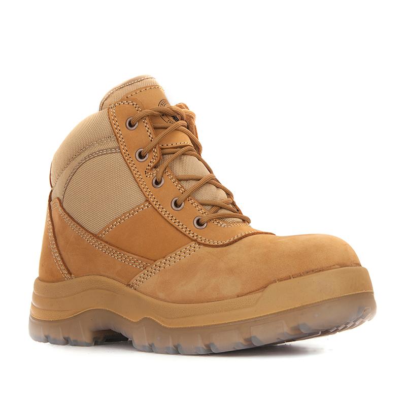 ROCKROOSTER SAFETY BOOTS CORTEZ ZIP SIDE NUBUCK LEATHER MEDIUM UPPER 12(46)