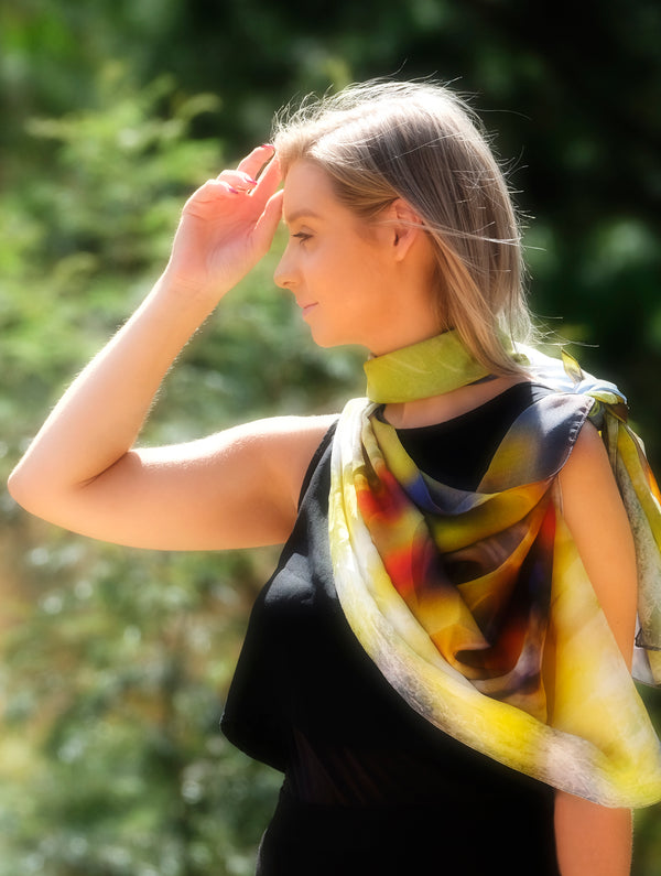 Silk Chiffon Scarf Warrumbungle Roos