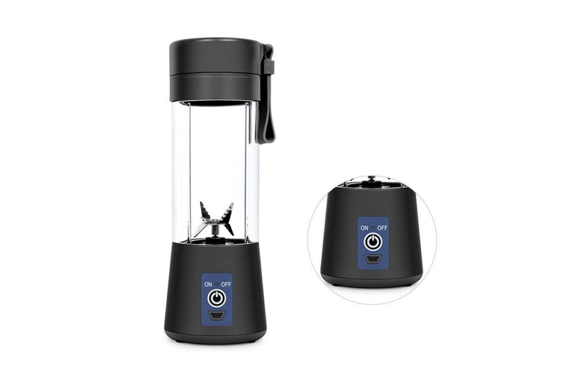 2 In 1 Portable Juice Blender Electrical USB Rechargeable Juicer Cup Juice Maker – Black