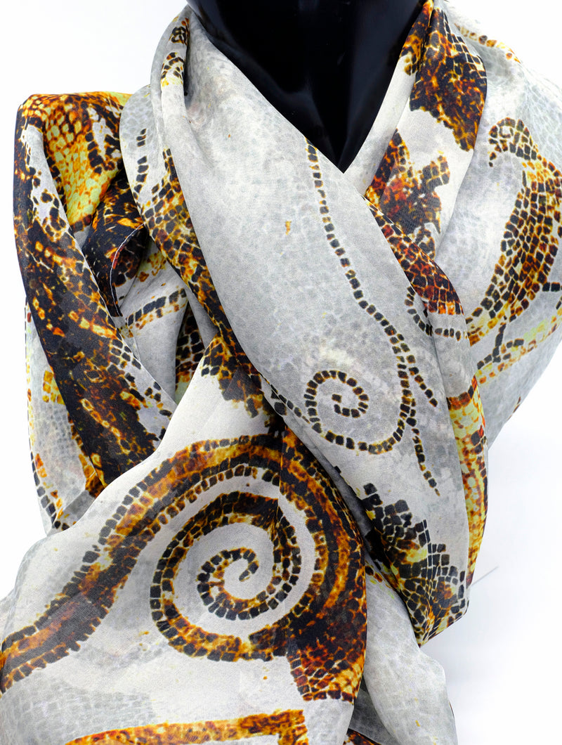 Silk Chiffon Scarf Ganymede