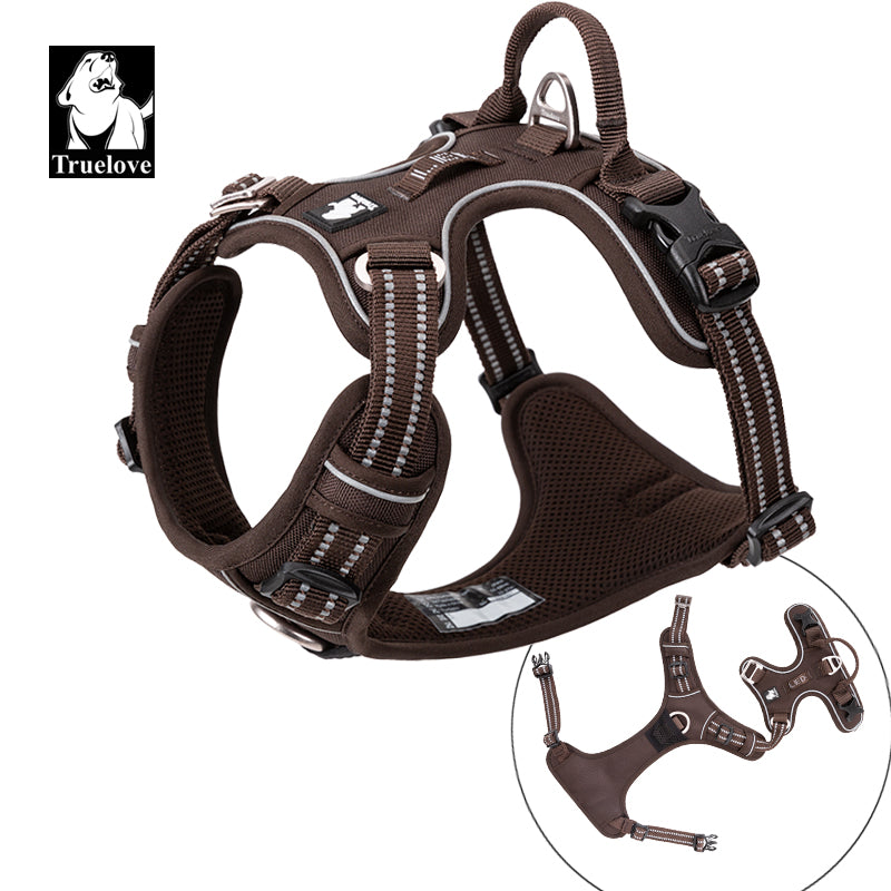 No Pull Harness Brown M