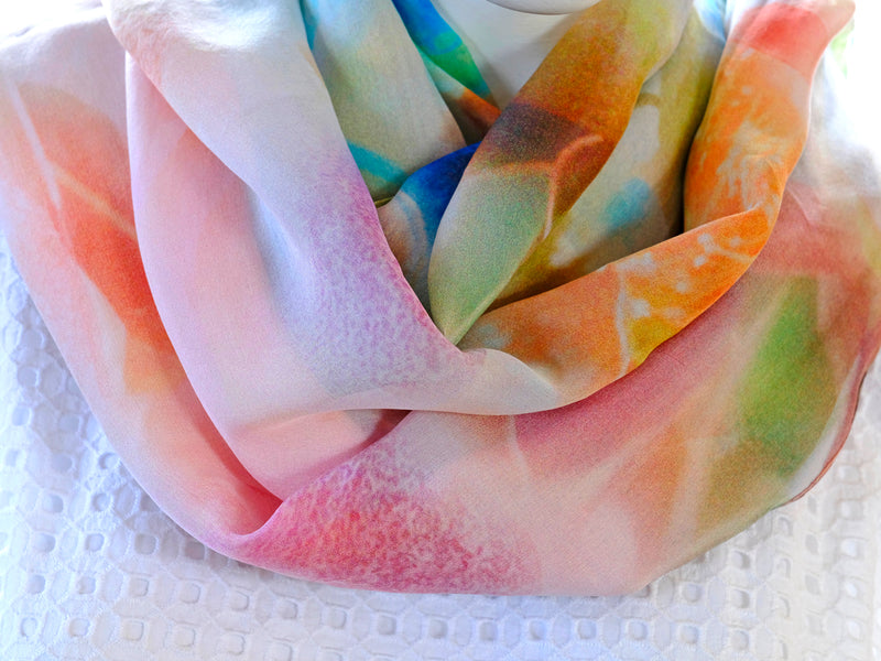 Silk Chiffon Scarf Gumnuts