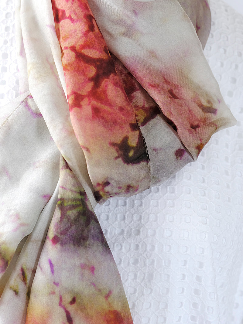 Silk Chiffon Scarf Sakura