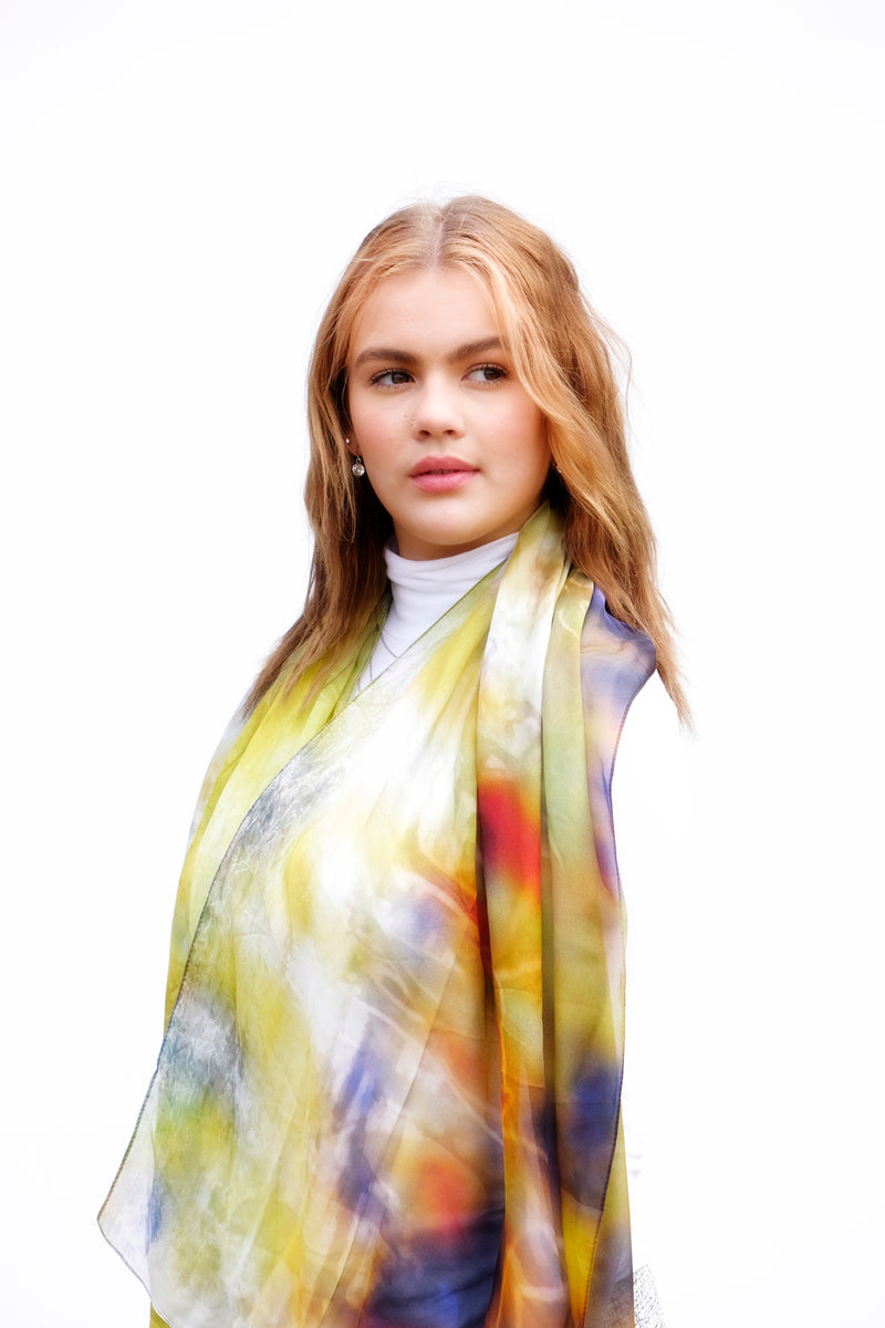 Silk Chiffon Scarf Warrumbungle Roos