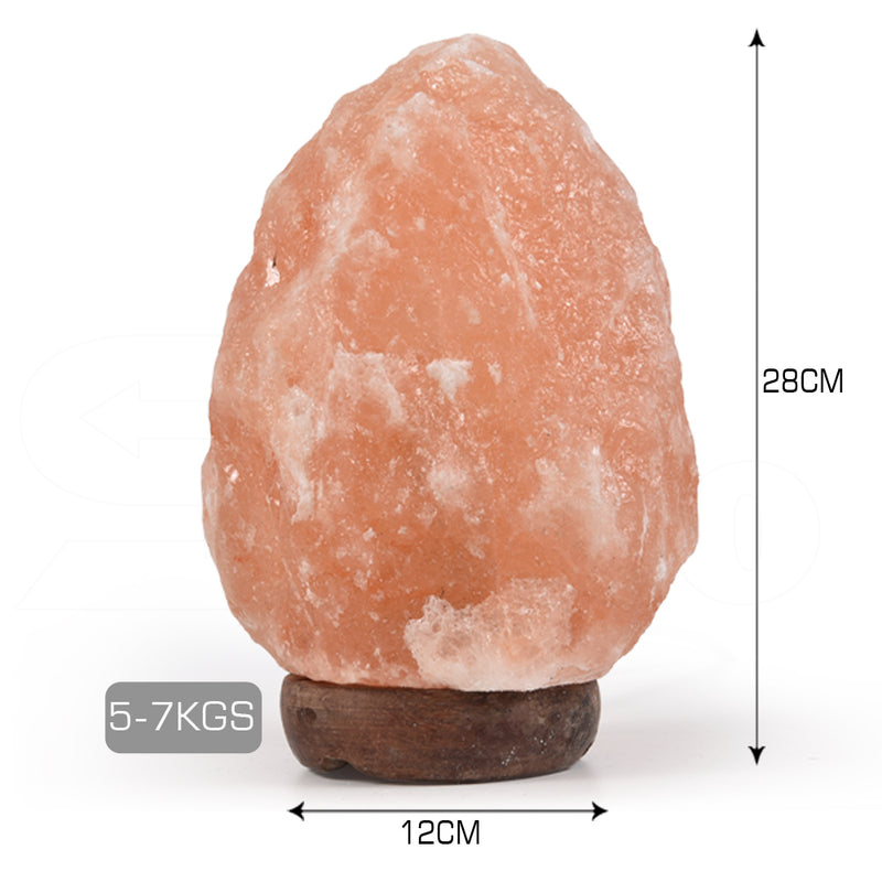 5-7 kg Himalayan Salt Lamp Rock Crystal Natural Light Dimmer Switch Cord Globes