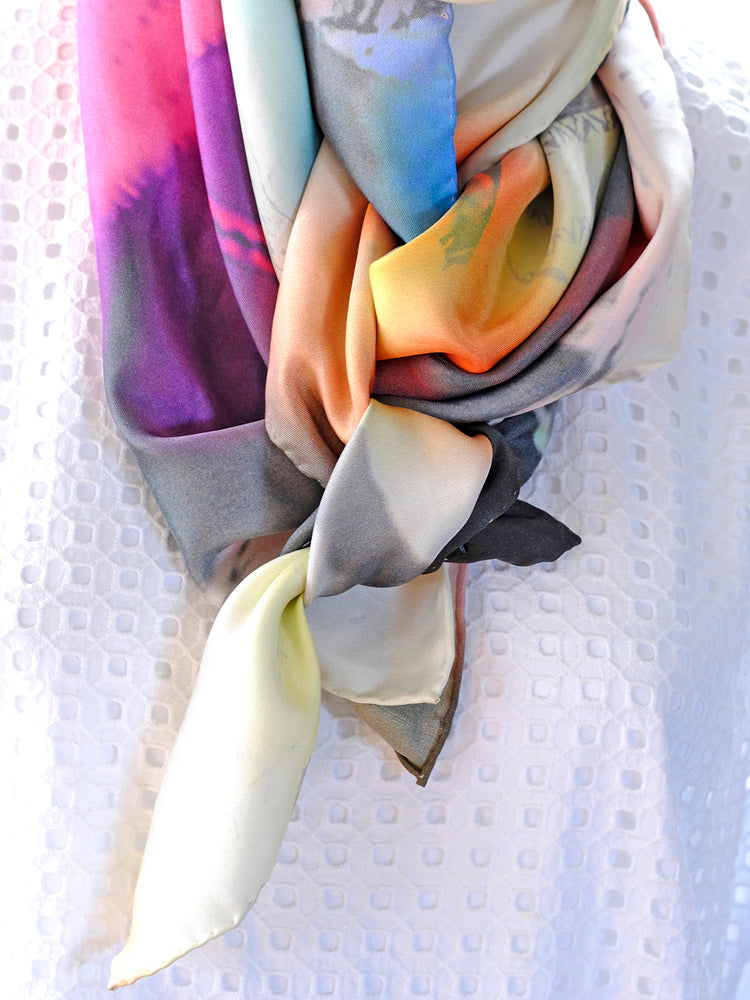 Silk Twill Scarf Cossack Swing