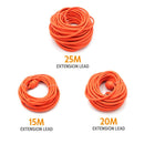 A-LINE EXTENSION LEAD ORANGE INDUSTRIAL 15A/240V 20M SAA