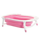 Baby Bath Tub Infant Toddlers Foldable Bathtub Folding Safety Bathing ShowerPink