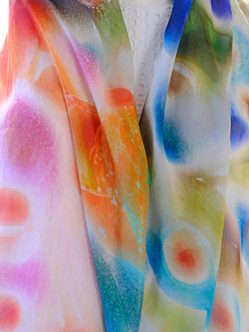 Silk Chiffon Scarf Gumnuts