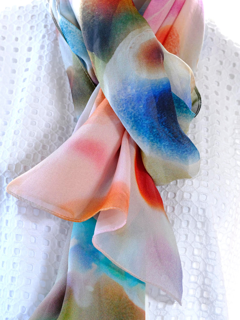 Silk Chiffon Scarf Gumnuts