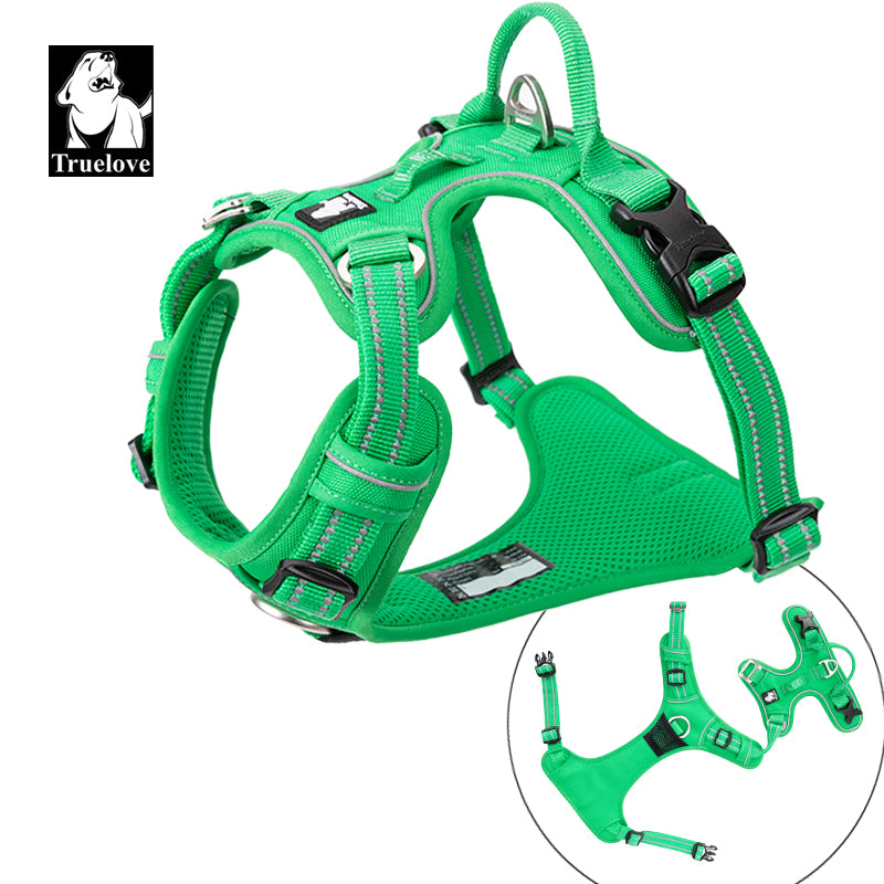 No Pull Harness Green S