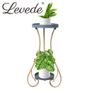 Levede Plant Stand 2 Tiers Outdoor Indoor Metal Flower Pots Rack Garden Shelf
