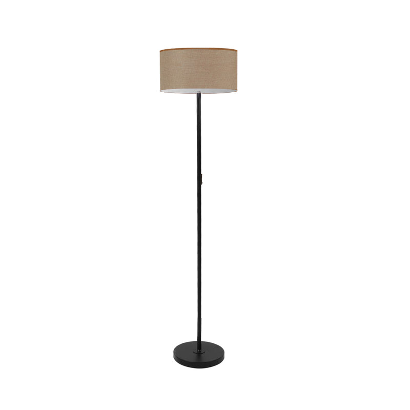 Modern LED Floor Lamp Stand Reading Light Decoration Indoor Classic Linen Fabric