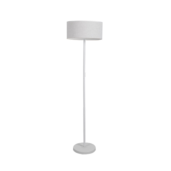 Modern LED Floor Lamp Stand Reading Light Decoration Indoor Classic Linen Fabric