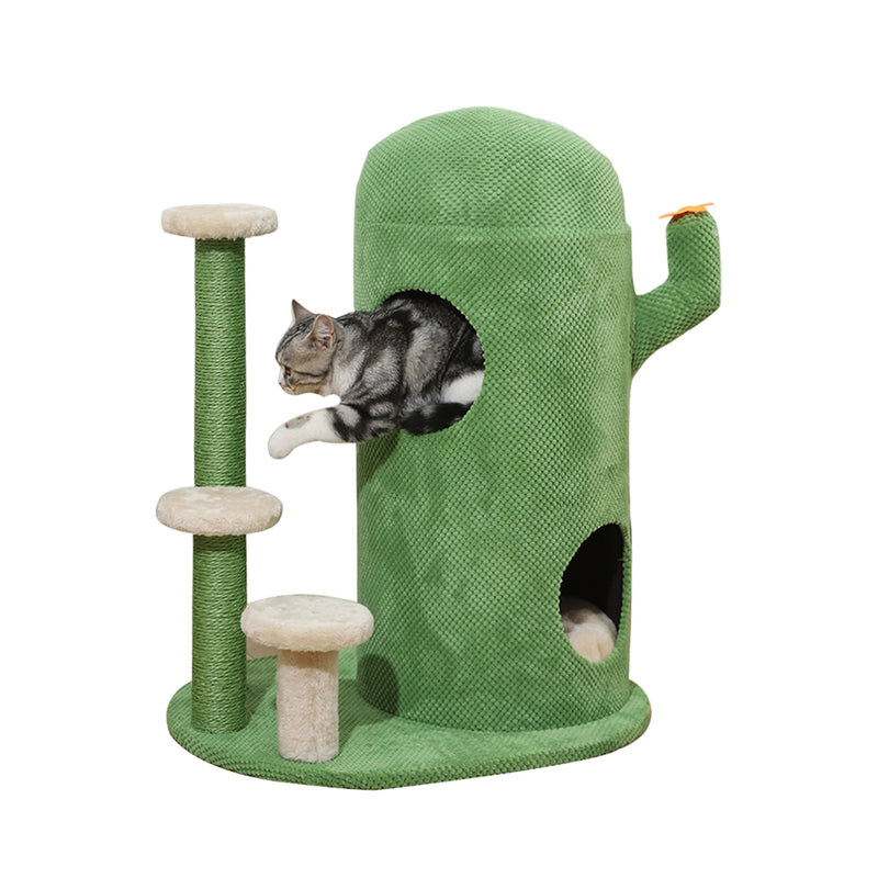 Cat Tree Tower Condo House Post Scratching Furniture Play Pet Activity Kitty Bed