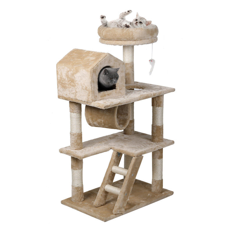 Cat Tree Tower Condo House Post Scratching Furniture Play Pet Activity Kitty Bed