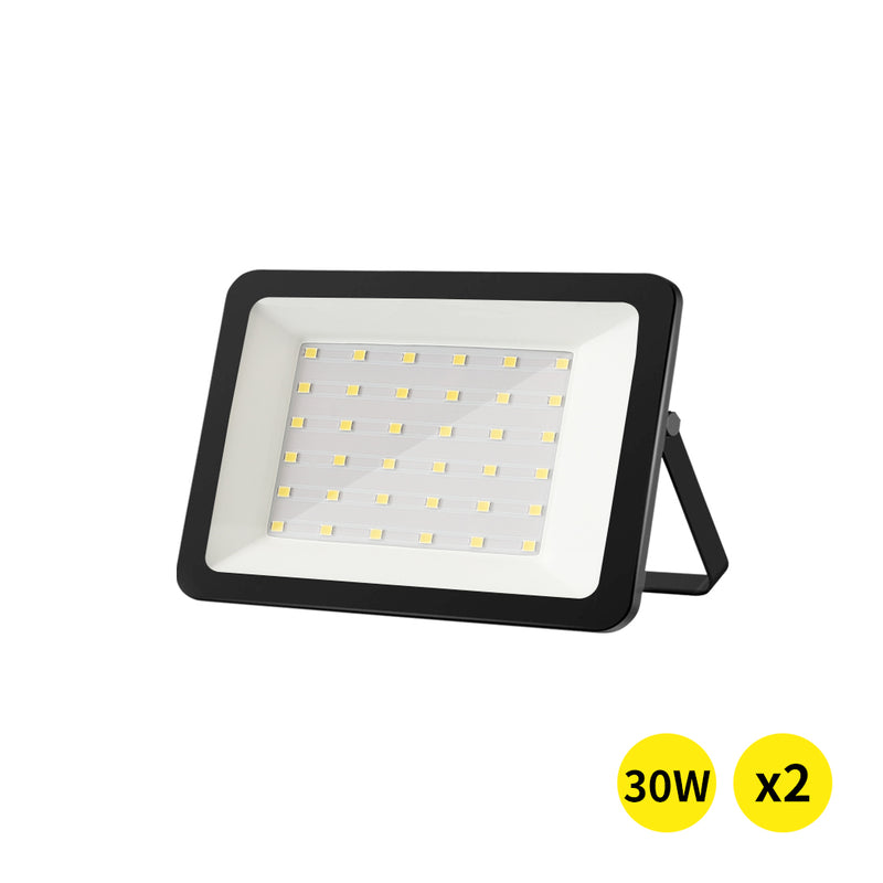 Emitto LED Flood Light 30W Outdoor Floodlights Lamp 220V-240V Cool White 2PCS