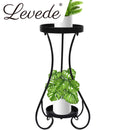 Levede Plant Stand 2 Tiers Outdoor Indoor Metal Flower Pots Rack Garden Shelf