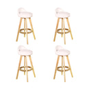 4x Levede Leather Swivel Bar Stool Kitchen Stool Dining Chair Barstools Cream